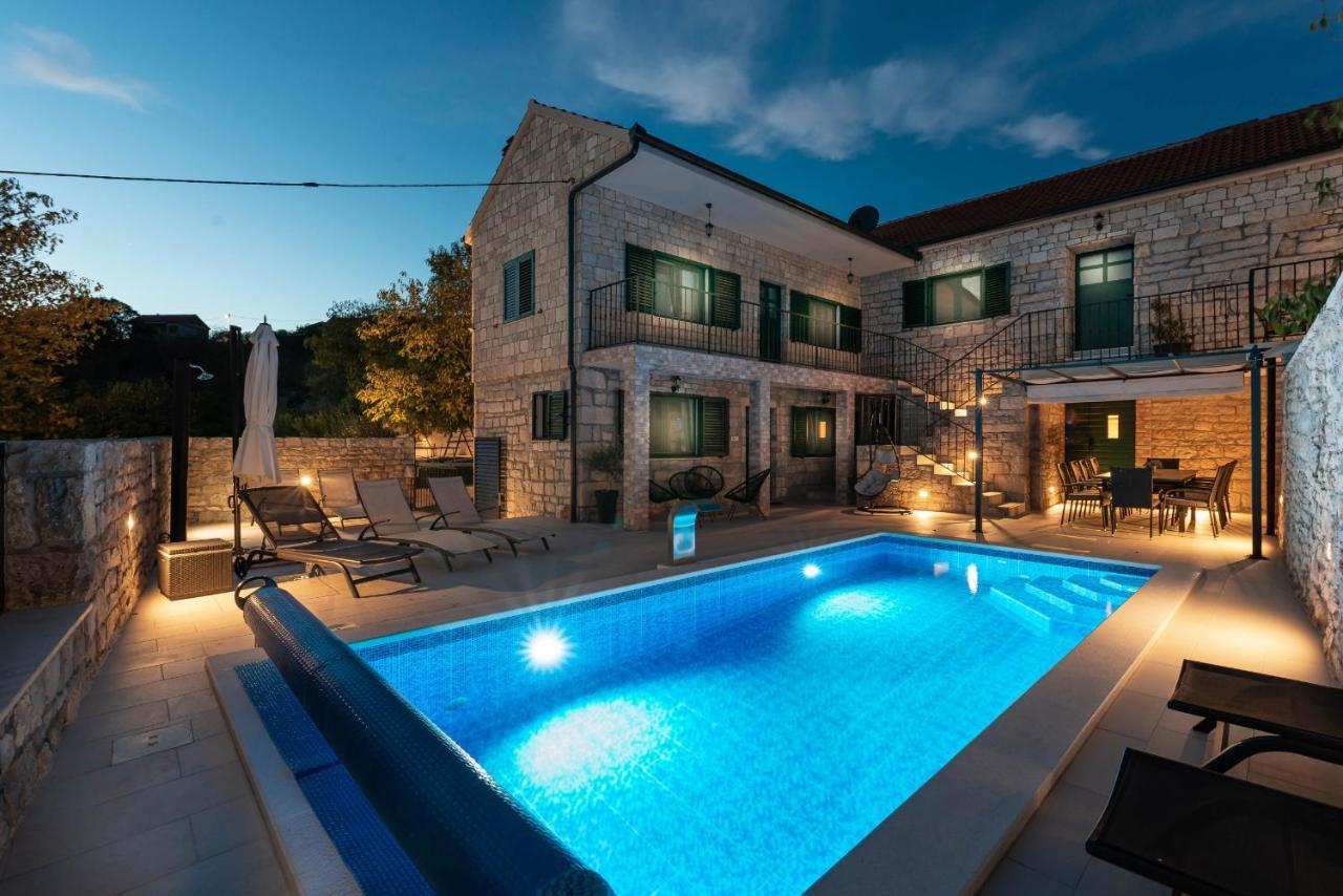 Stone Villa Didovi Snovi With Heated Pool Lisane Ostrovicke Dış mekan fotoğraf
